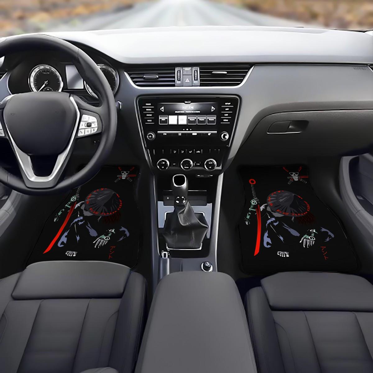 4-Piece Warrior Car Mat Set, All-Weather Non-Slip Front & Rear Mats, Stylish Interior Accessories, Ultimate Comfort & Protection