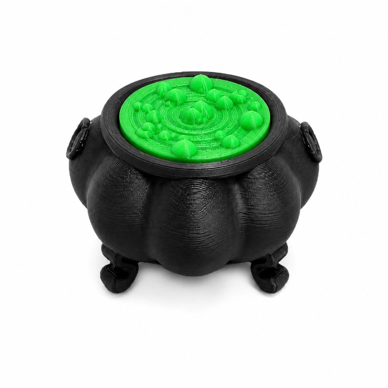 Satisfying Click Witch Cauldron Fidget Toy 3 Pack Fidget Set Halloween Desktop Decor 3D Printed Stress Relief Ornament