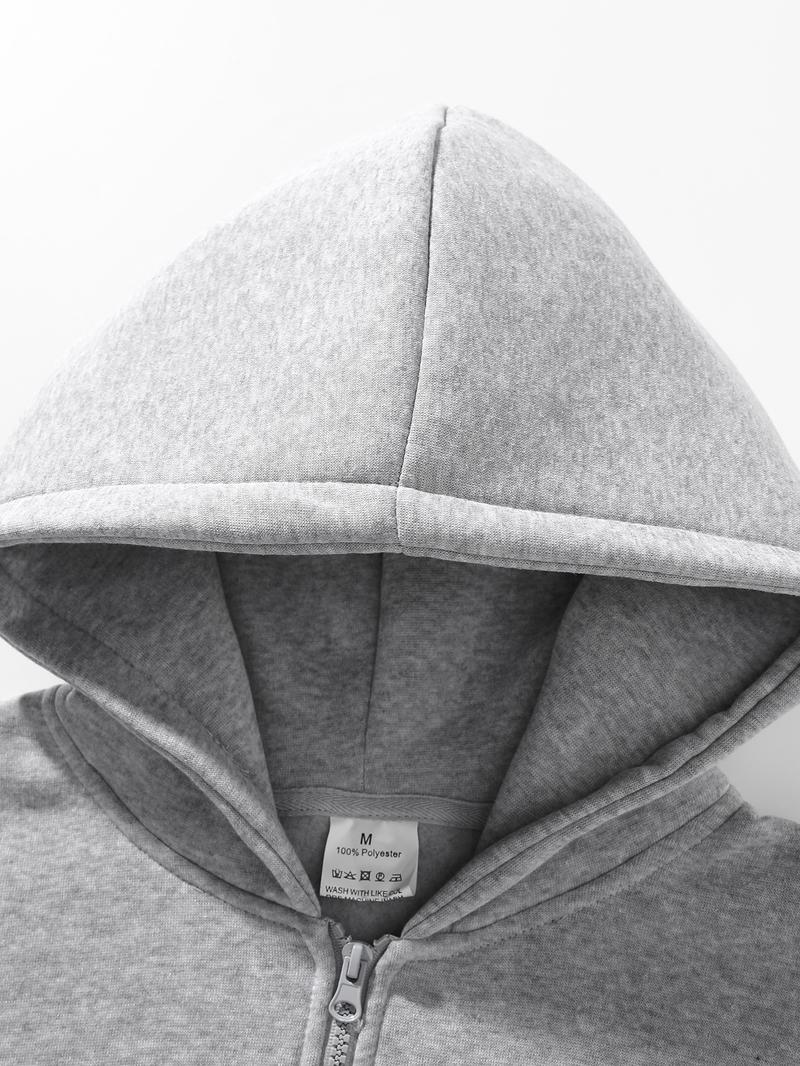 Men's Fleece-Lined Athletic Half-Zip Hoodie - Solid Color, Basic Style, Warm & Comfortable for Daily Wear, Street Casual & Outdoor Activities， Unisex Fleece Casual Sweatshirt ，Men's Upper Body Sweater。