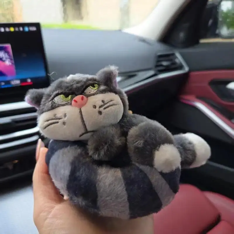 New Cute Lucifer Cat Doll Keychain Pendant Plush Stuffed Toys Backpack Hangings Decoration Gifts