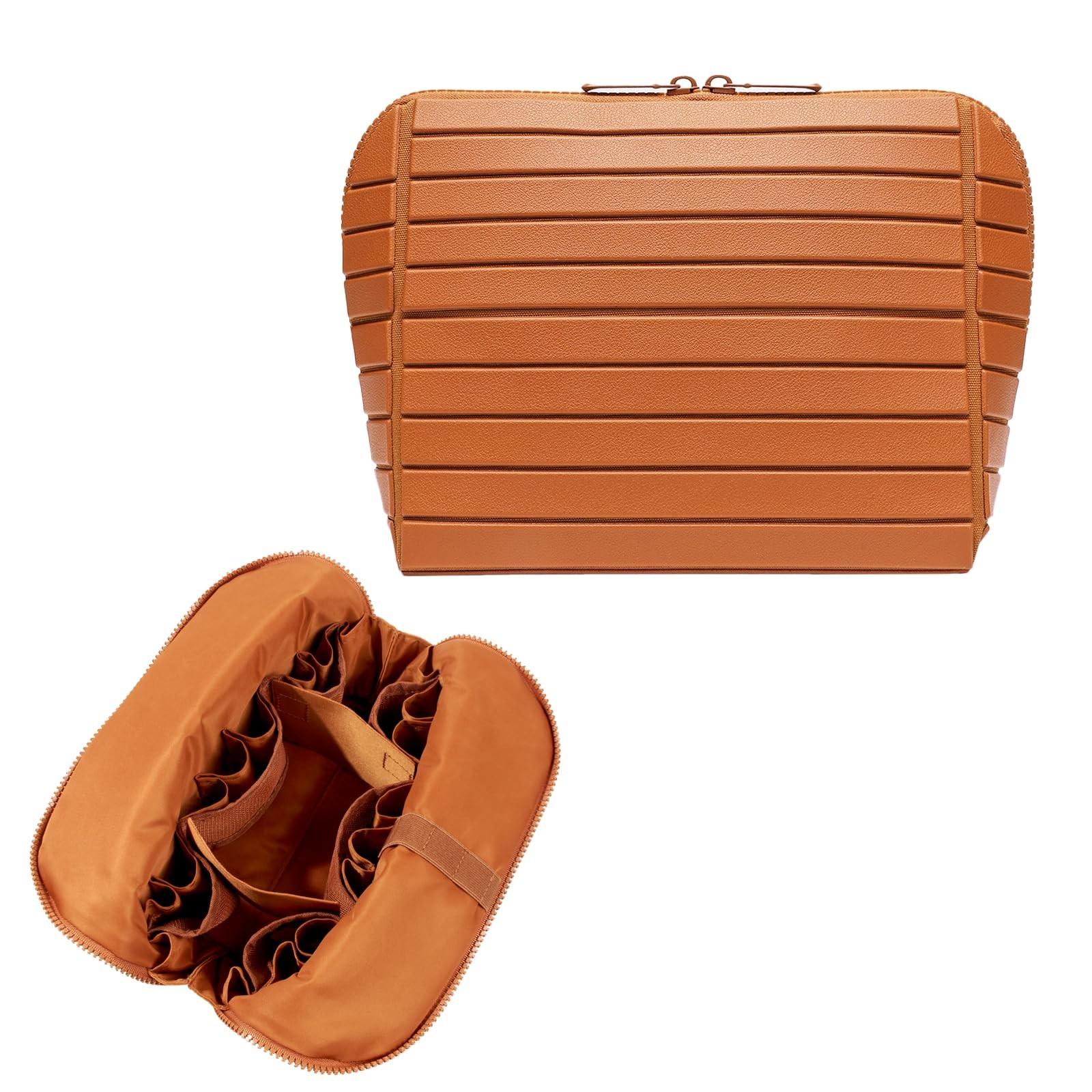 New Large Capacity Makeup Bag, Portable Skincare Cosmetic Organizer, Travel Toiletry Bag, Divided Storage, Ideal for Outdoors