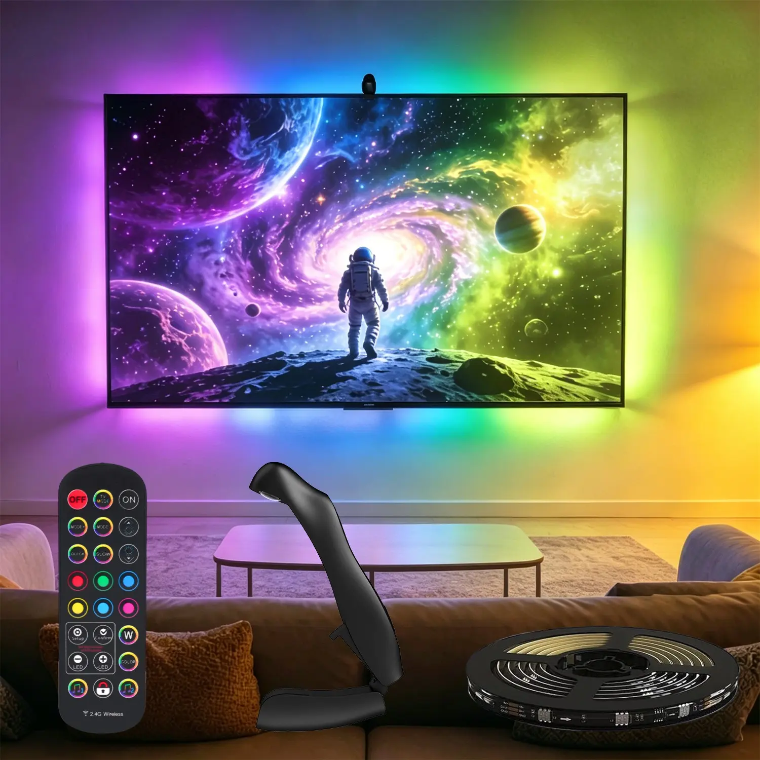 USB TV Light Strip Color Matching Ambient Lamp, Smart Sync LED Background Light for TV Screen, Enhance Your Viewing Experience, TV Backlight Strip