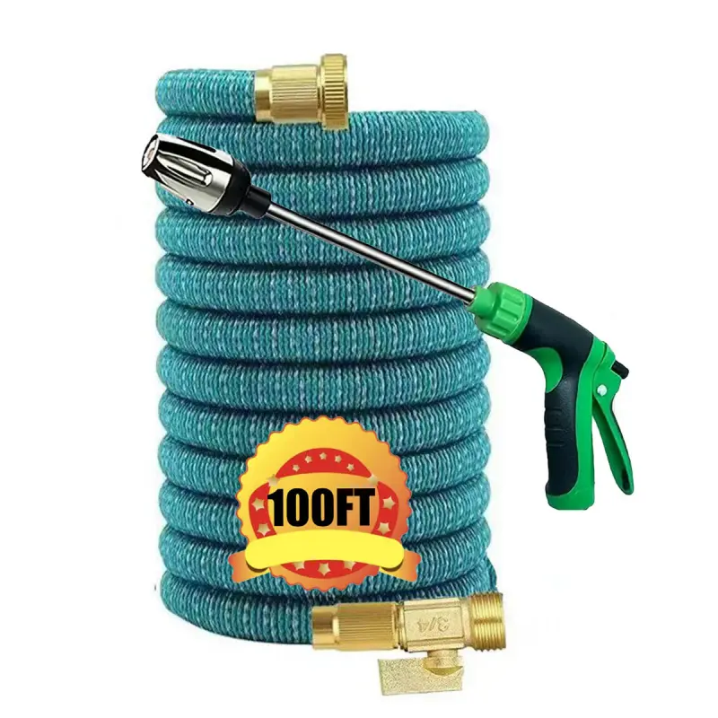 Garden Hose Telescopic Hose, Extended Garden Hose High-Pressure Washing Pipe Irrigation Magic Irrigation 25FT-50FT-75FT-100FT