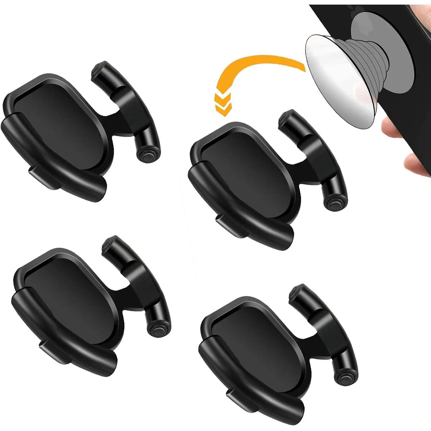 Mount for Cellphone Phone Holder Stand for Collapsible Grip | Mount with Sticky Adhesive   Dashboard  Desk Wall 4 Pack