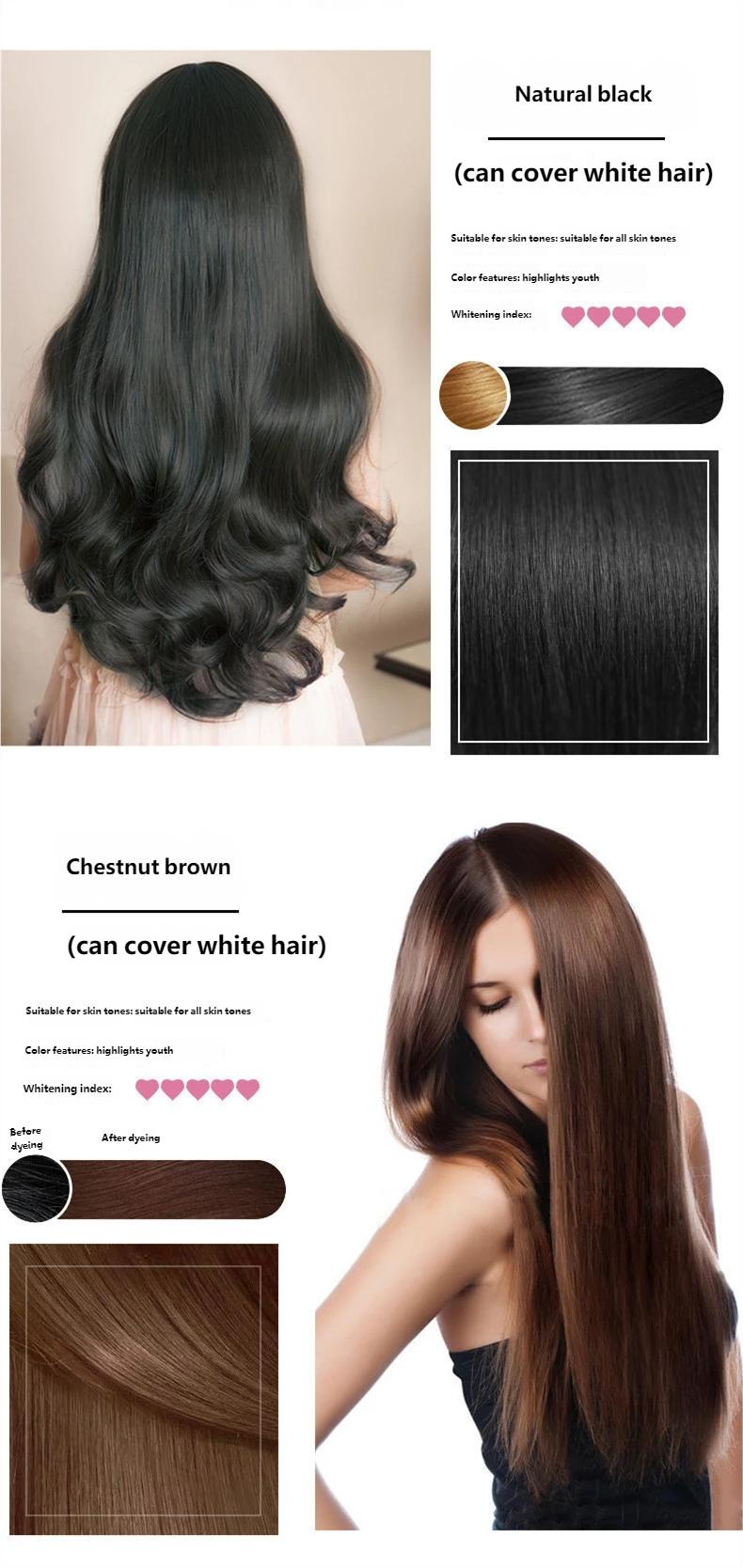 At-Home Hair Dye 500ML, Gentle Formula, Non-Sticky, Covers Hair, Unisex, Large Capacity, Recyclable, No Alcohol or Aerosol