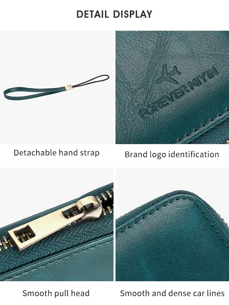 Passport wallet, RFID shielded travel document organizer, Card organizer, suitable for both men and women, durable PU material, secure storage solution, Travel Document Holder, Passport Cover