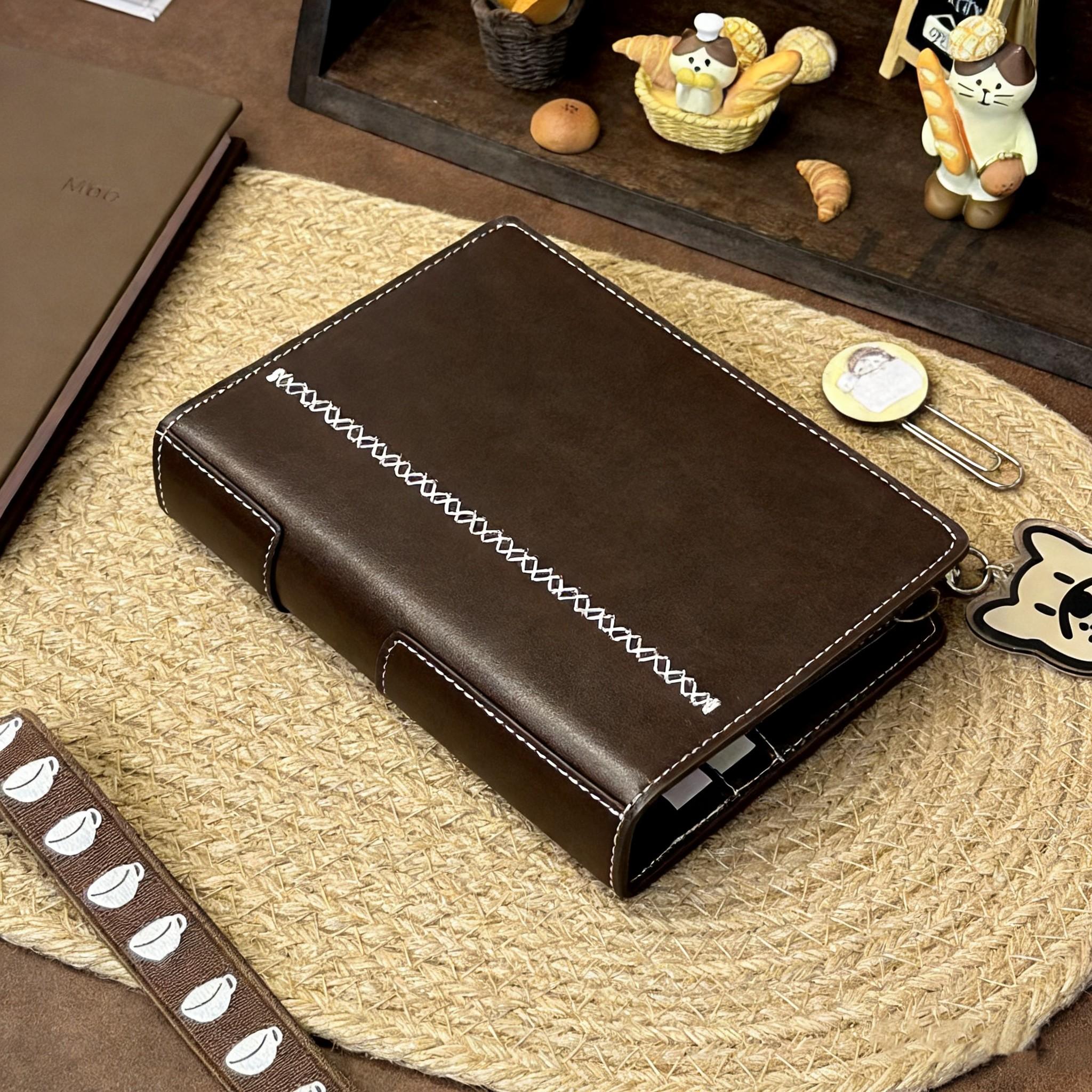 French Vintage Dual Ring Notebook, Elegant Creative Detachable DIY Journal, Loose-Leaf Planner, Perfect for Note-Taking & Organization