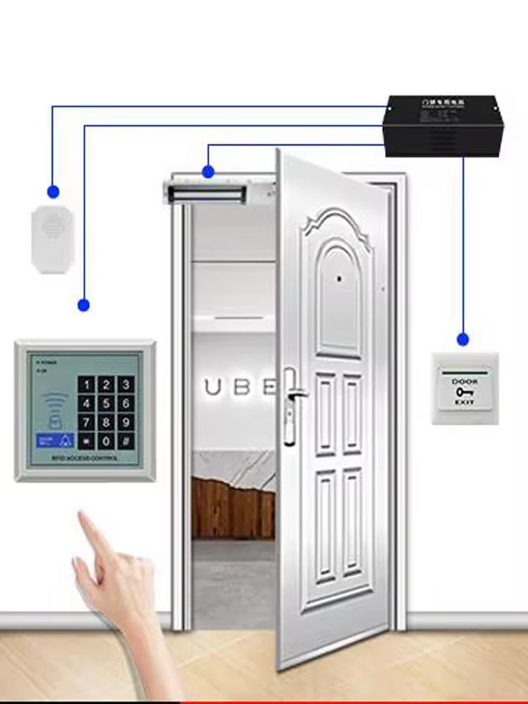 Waterproof Door Exit Button Release Switch NO/NC/COM Output Emergency Push Button Fireproof Plastic for Access Control System