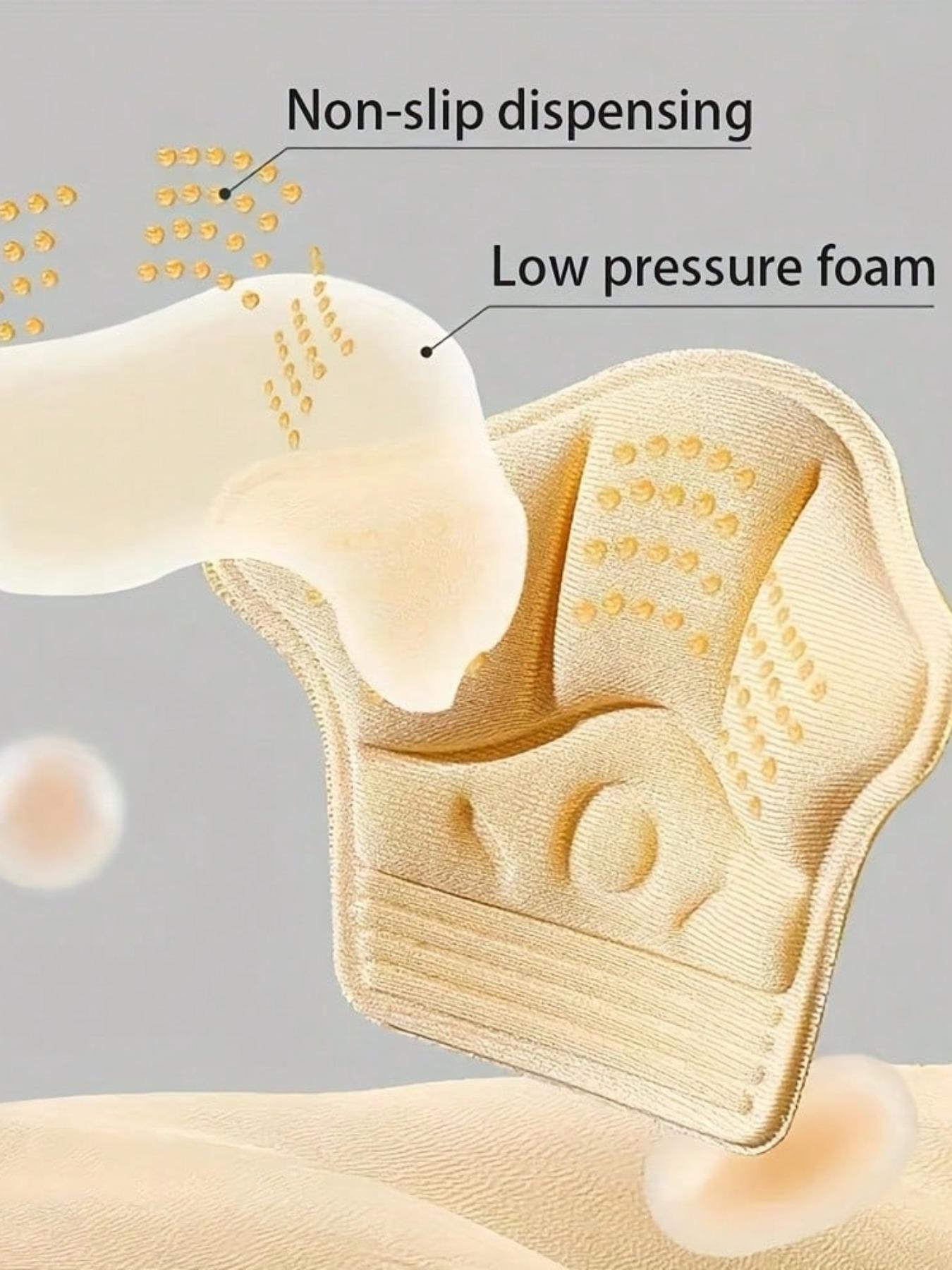 5 Double self-adhesive thickened seaweed shoes, anti-friction after slipping, flexible shoes. Black/rice color movement protects the shoes, rests the shoes. Protective backrest, anti-slip cover, closure option, clear design. Shoes, spring/summer selection