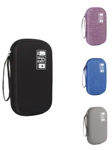 Eva Storage Box, Multifunctional Portable Charger and Data Cable Organizer, Travel-Friendly Compact Storage Solution