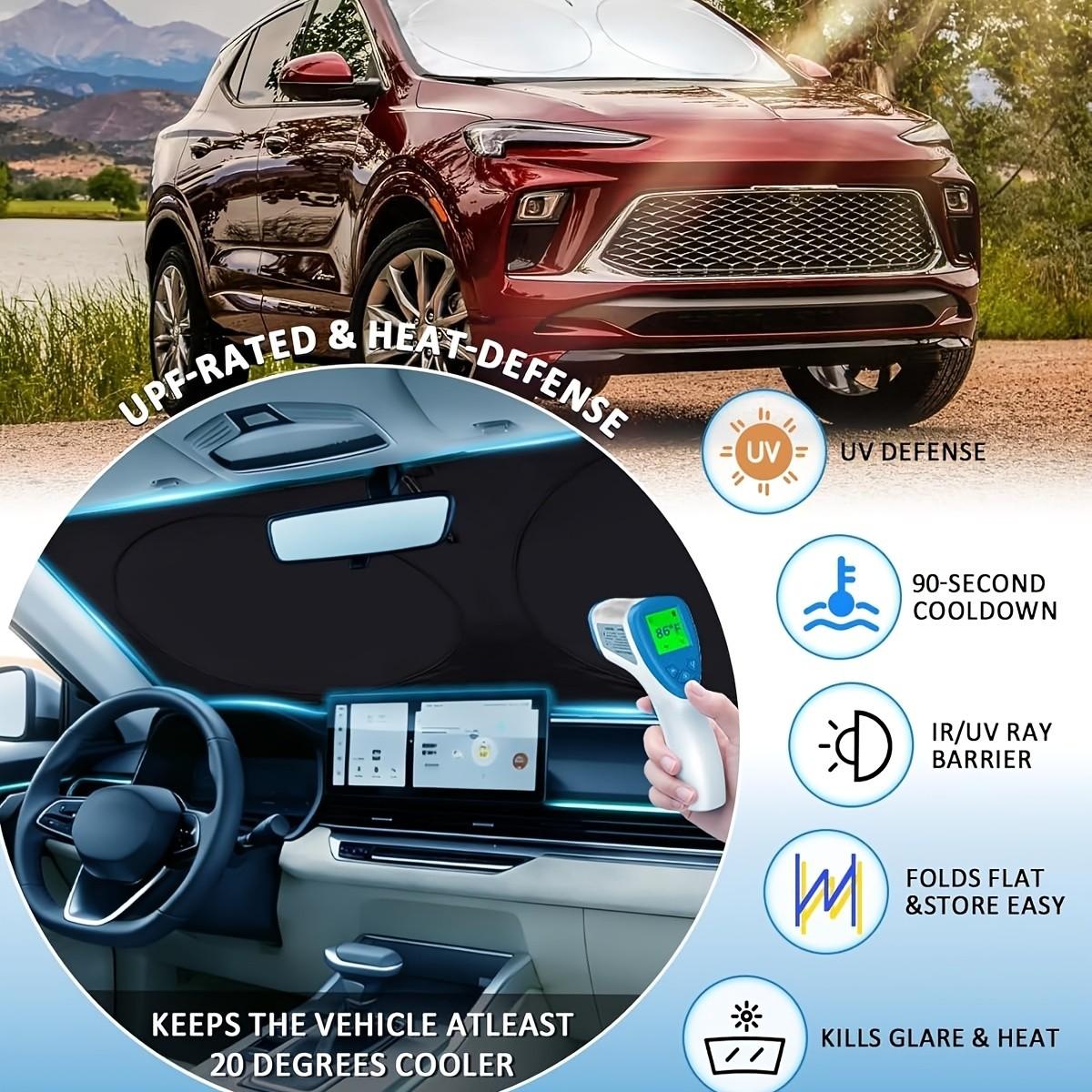 Ford F-150 2021-2026 Sunshade, Sunshade for Car Windshield, Fits Raptor/lightning, Thick Durable, Prevents Interior Aging, No Installation Needed, Sun Shade for Car Window, Car Accessory
