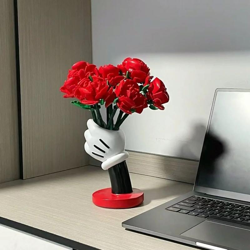 Adorable Makeup Brush Storage Bucket, Cute Cartoon Design, Desktop Organizer, Beauty Tool Holder, Multi-Functional Pen Holder, Anti-Slip Base, Stationery Storage Organizer