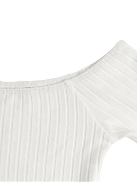 2PCS Fashion casual women's contrasting neck hanging solid color top two-piece set