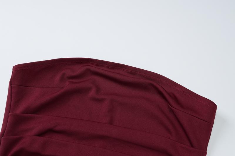 Strapless Mesh Neck Tie Long Sleeve Bodycon Maxi Dress for Women's Summer Sexy Evening Party Club Dating Gown Beach Vacation Dresses Outfits