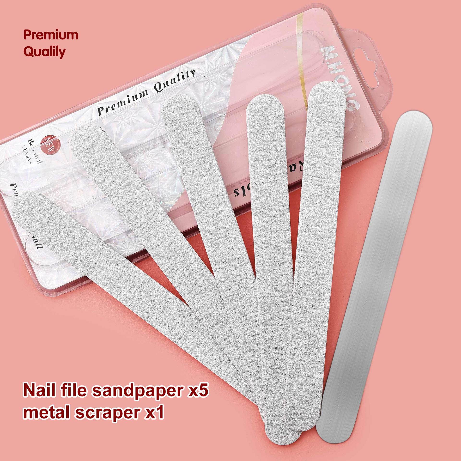 New replaceable sandpaper iron sheet set for nail salons with nail files, polishing strips, and shaping replacement set tech equipment