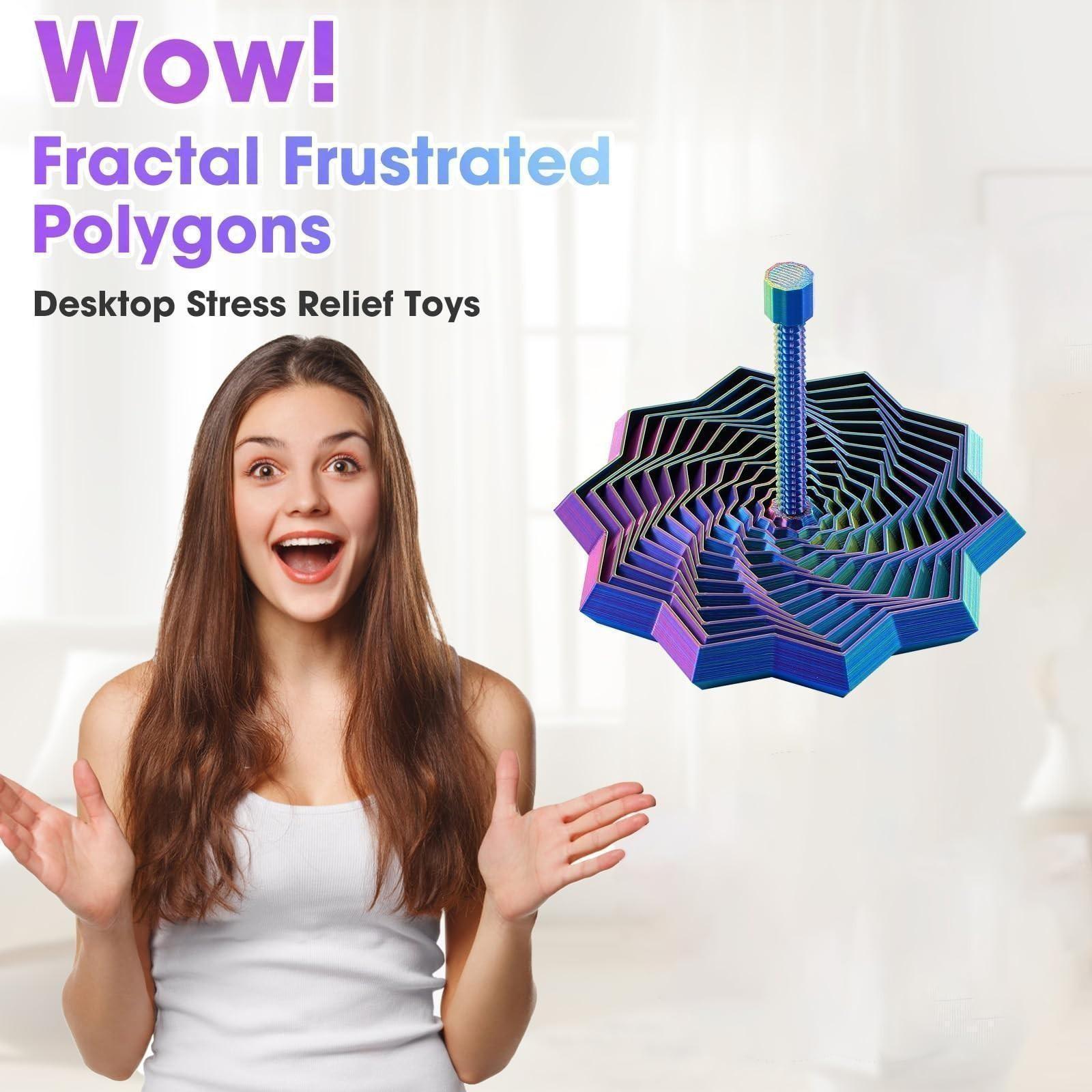 Rainbow Spiral Geometric Pyramid Stress Relief Toy, Expandable Stretch Spring Fun, Colorful Sensory Universal Toy for Desk Games