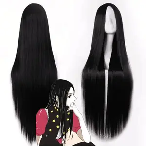 WHIMSICAL W Anime Illumi Zoldyck Irumi Cosplay hairwear wig 100CM long wig for Halloween Christmas Carnival Party Synthetic Wigs