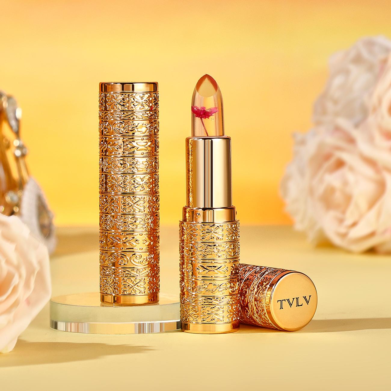 Thermochromic Lipstick Changes Color with Temperature, Glossy Moisturizing Long-Lasting Lip Balm, Perfect Valentine's Day Gift