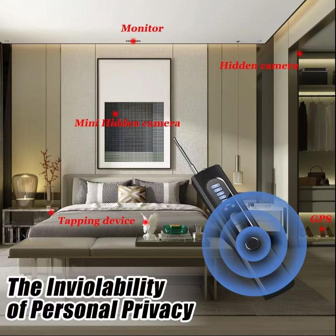 Spring Special Hidden Camera Detector, GPS Tracker Scanner, RF Signal Scanning, Ideal for Office, Travel, Hotel, Car