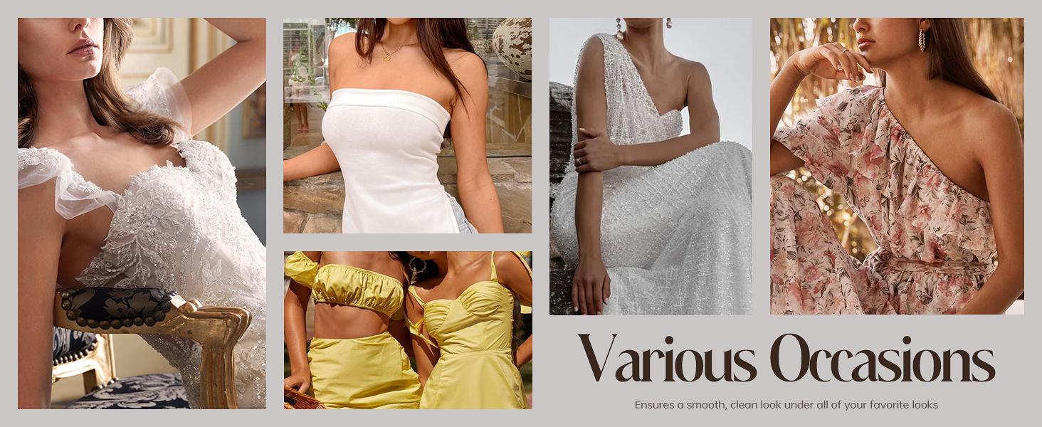 Wingslove Deep V Push Up Strapless Bra For Women's Comfort Supportive Wireless Bras