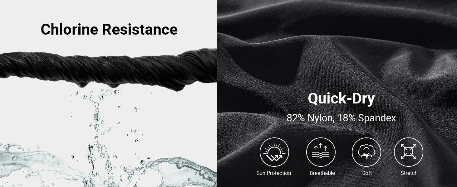 Holipick Womens Plus Size Swim Capris High Waisted Swim Pants Drawstring UPF50+ Long Swim Shorts