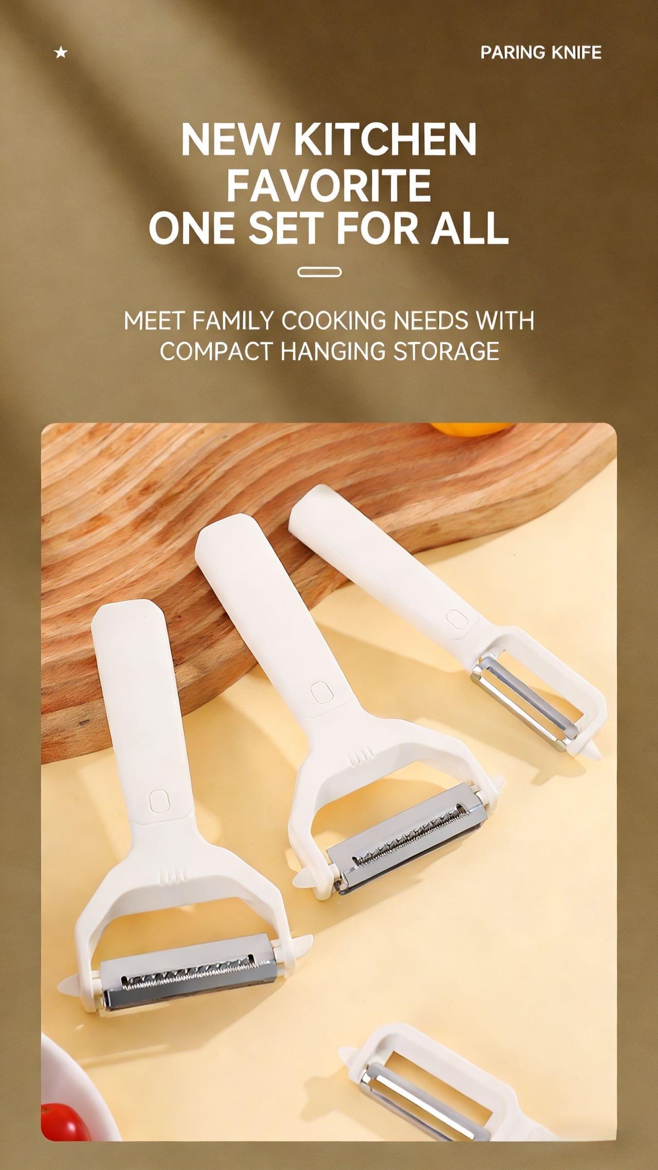 2 in 1 Vegetable Peeler, Multifunctional Peeler & Grater, Kitchen Fruit Peeling Shredding Tool, Essential Cooking Utensil