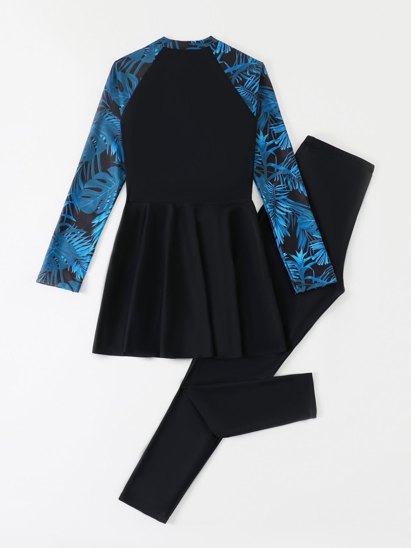 Women's Conservative Muslim Style Two-Piece Swimsuit, Modest Swimwear for Women, Islamic Fashion Beachwear, Comfortable and Stylish