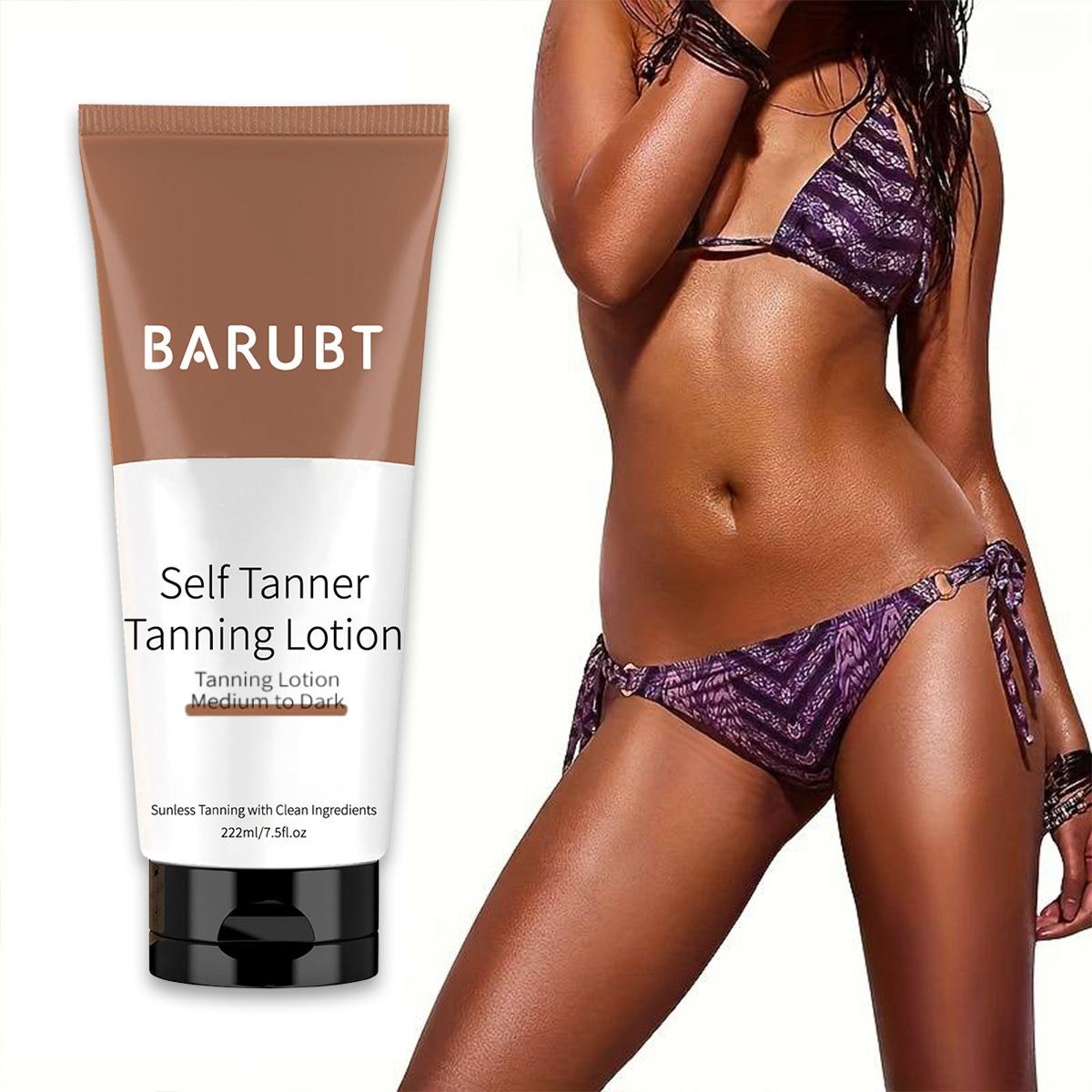 Self Tanner Moisturizing Lotion, Alcohol-Free, No Residue, Quick-Dry, Natural Tan Effect, Suitable for All Light Skin Tones, Instant Bronze Glow，Best Gradual Natural Bronzed Sunless Hydrating Streak Free Tanning