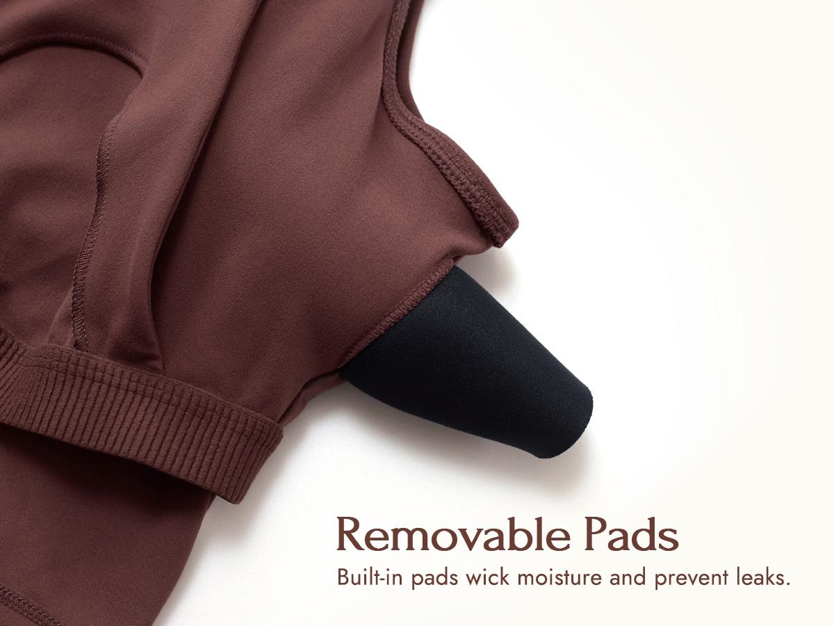 Momanda V Neck Nursing Crop Tank Top