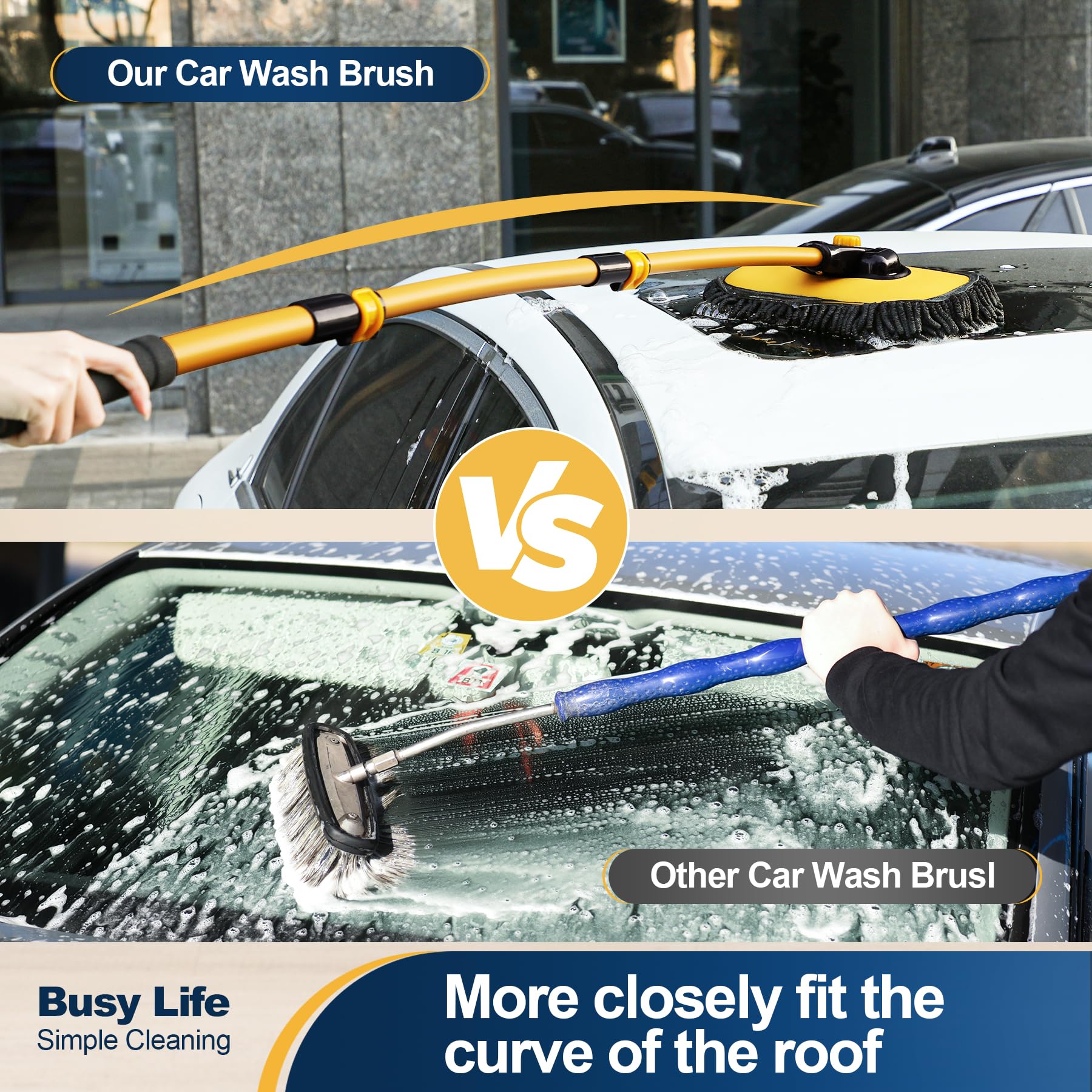43'' Long handle car wash mop,15° Ergonomic design,Microfiber material,Avoid scratching,Retractable aluminum pole(Durable),suitable for Cars, Truck, SUV and Home cleaning - Car Wash Accessories! Caressentials! Labor Day Gift! 43'' Long handle car wash mop,15° Ergonomic design,Microfiber material,Avoid scratching,Retractable aluminum pole(Durable),suitable for Cars, Truck, SUV and Home cleaning - Car Wash Accessories! Caressentials! Labor Day Gift!
