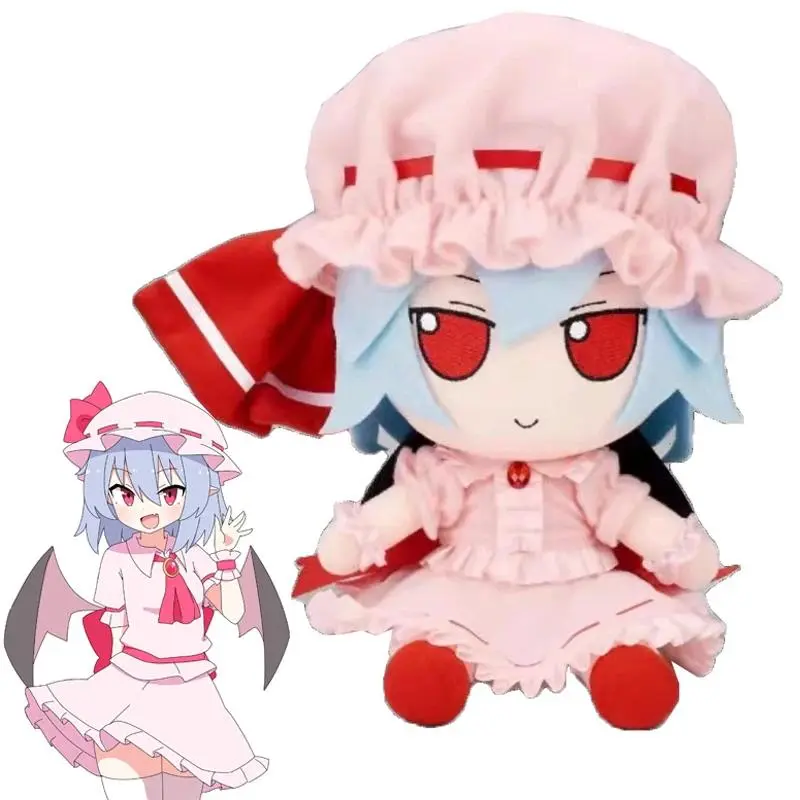 Touhou Project Fumo Remilia Scarlet Flandre Plush Toy Smoke Stuffed Doll Sealed Club Girl Soft Plushie Figure Cosplay Xmas Gifts