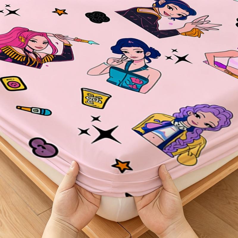 Geometric Pattern Bedding Set, 3 Counts/set Including 1 Count Fitted Sheet & 2 Counts Pillowcase without Filler, Soft Comfortable Bedding Set for Home Bedroom, Bedsheet Sets, Bed Sheets Set