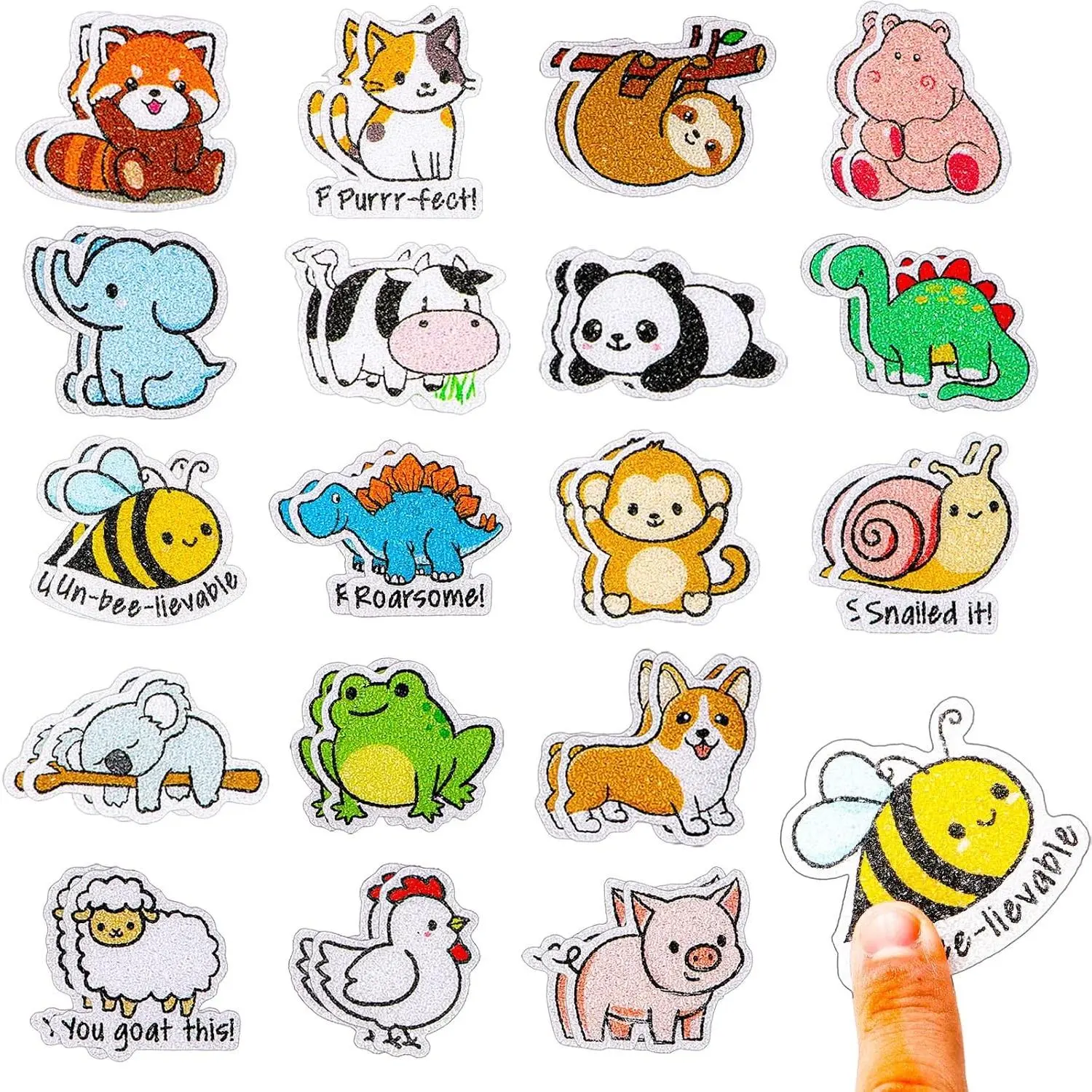 36 PCS Calm Strips for Anxiety Sensory Stickers - Fidget Stickers with Rough Texture - Adhesive Tactile Sensory Strips Anxiety Relief Items for Students, Adults