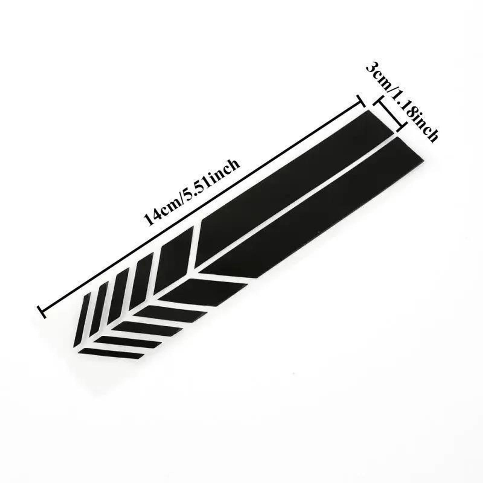 Non-Fading Car Racing Stripe Sticker Decal for Side Rear View Mirror, Fashion Color Car Styling Decor