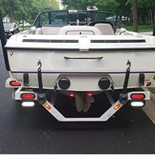 Nilight 6 Inch Oval Trailer Tail Light with flush Mount Grommets Plugs w/Mounting Brackets 2PCS Red Waterproof Stop Brake Turn Trailer Lights for RV Truck  dealsforyoudays Led Blinker