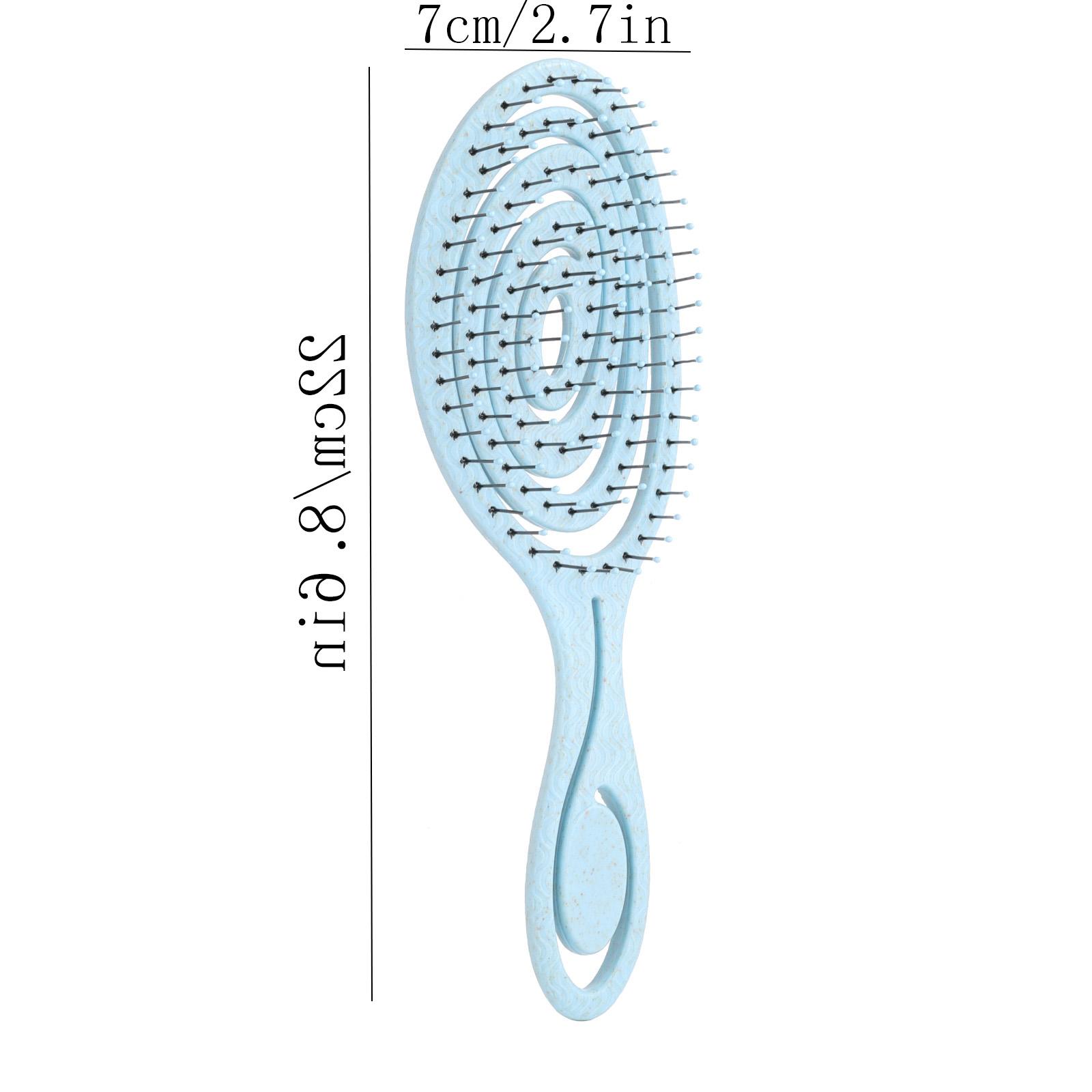 1PC Spiral Detangling Hairbrush TikTok Viral, Unique Hollow Out Vent Brush, Anti-Tangle Fluffy High Volume Comb, No Snag Scalp Massage Brush for Curly & Straight Hair, Dorm Home Use for Women Girls, Beginner Friendly Hot Sale