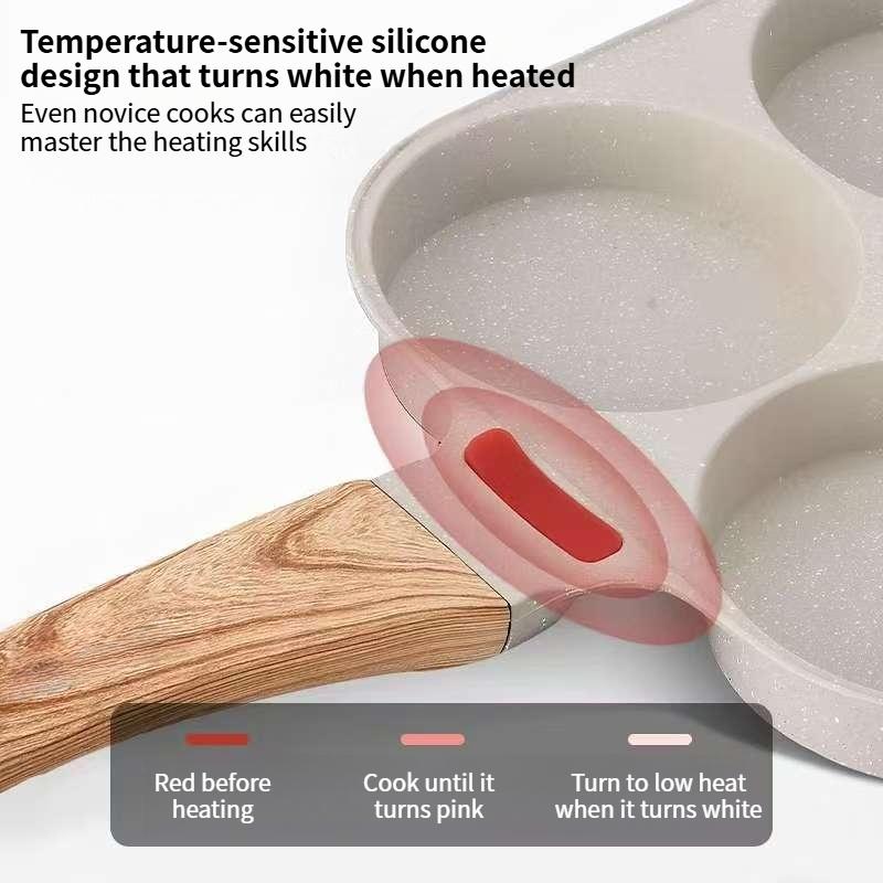 Non-Stick 4-in-1 Breakfast Pan for Frying Eggs, Hamburgers & Scrambled Eggs - Multi-Functional, Fast Heating, Durable, Easy Clean, Space-Saving, Eco-Friendly, with Silicone Strips & Tempered Glass Lid Non-Stick 4-in-1 Breakfast Pan for Frying Eggs, Hamburgers & Scrambled Eggs - Multi-Functional, Fast Heating, Durable, Easy Clean, Space-Saving, Eco-Friendly, with Silicone Strips & Tempered Glass Lid