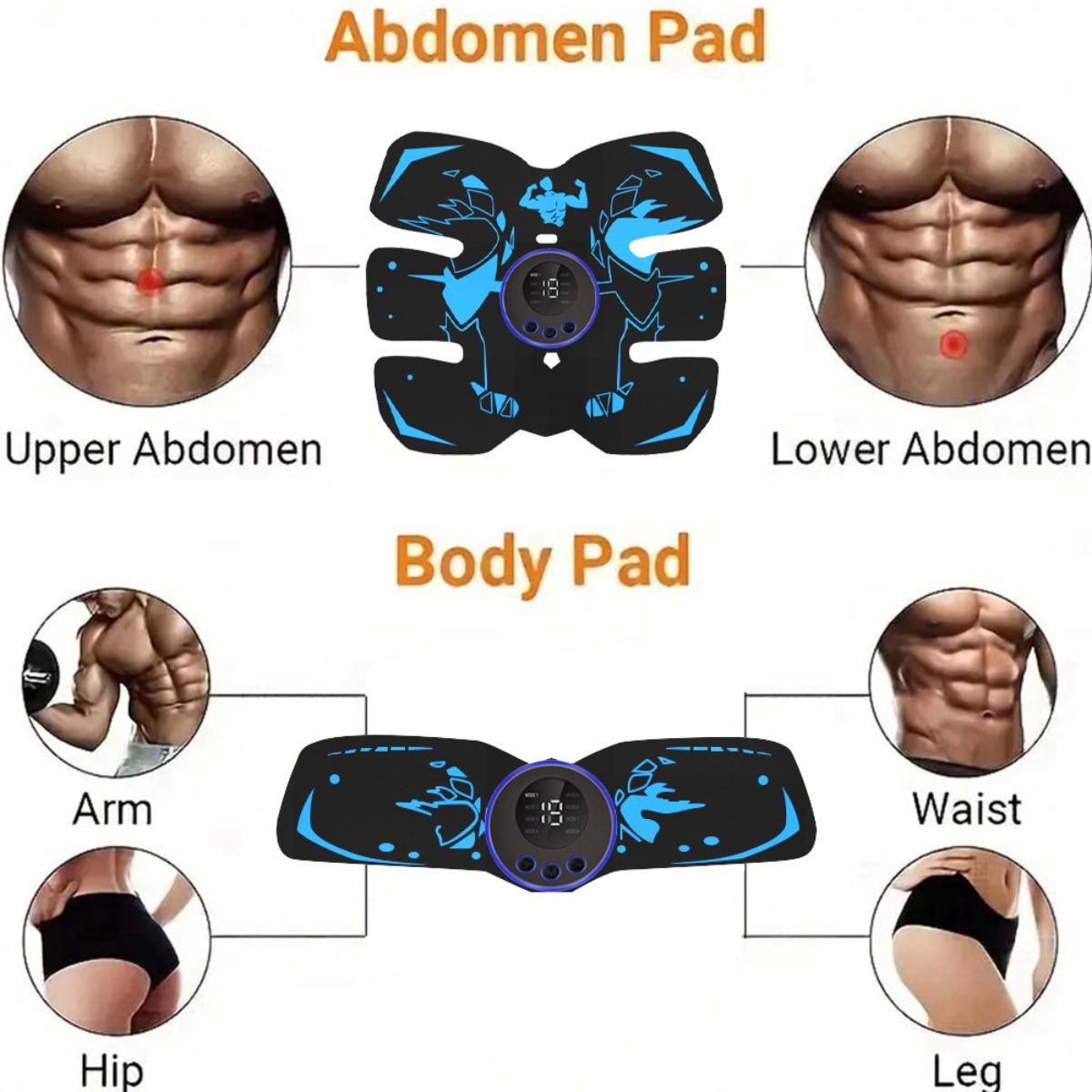 Abs Stimulator, Muscle Stimulator, Abdominal Trainer, Ab Toning Belt, Waist and Hip/arm/leg Combo Trainer, Fitness Equipment for Men and Women