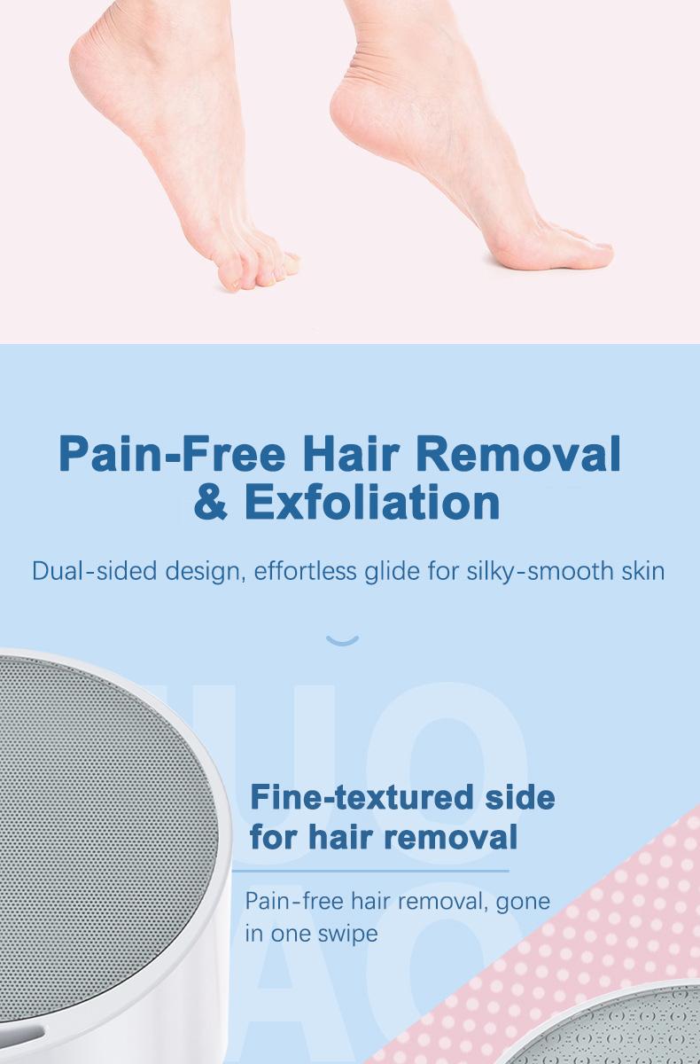 Gentle Pain-Free Hair Removal & Exfoliation Device: A Gentle, Wet/Dry Device for Pain-Free Shaving and Exfoliation That Rinses Clean Without Irritation or Disassembly