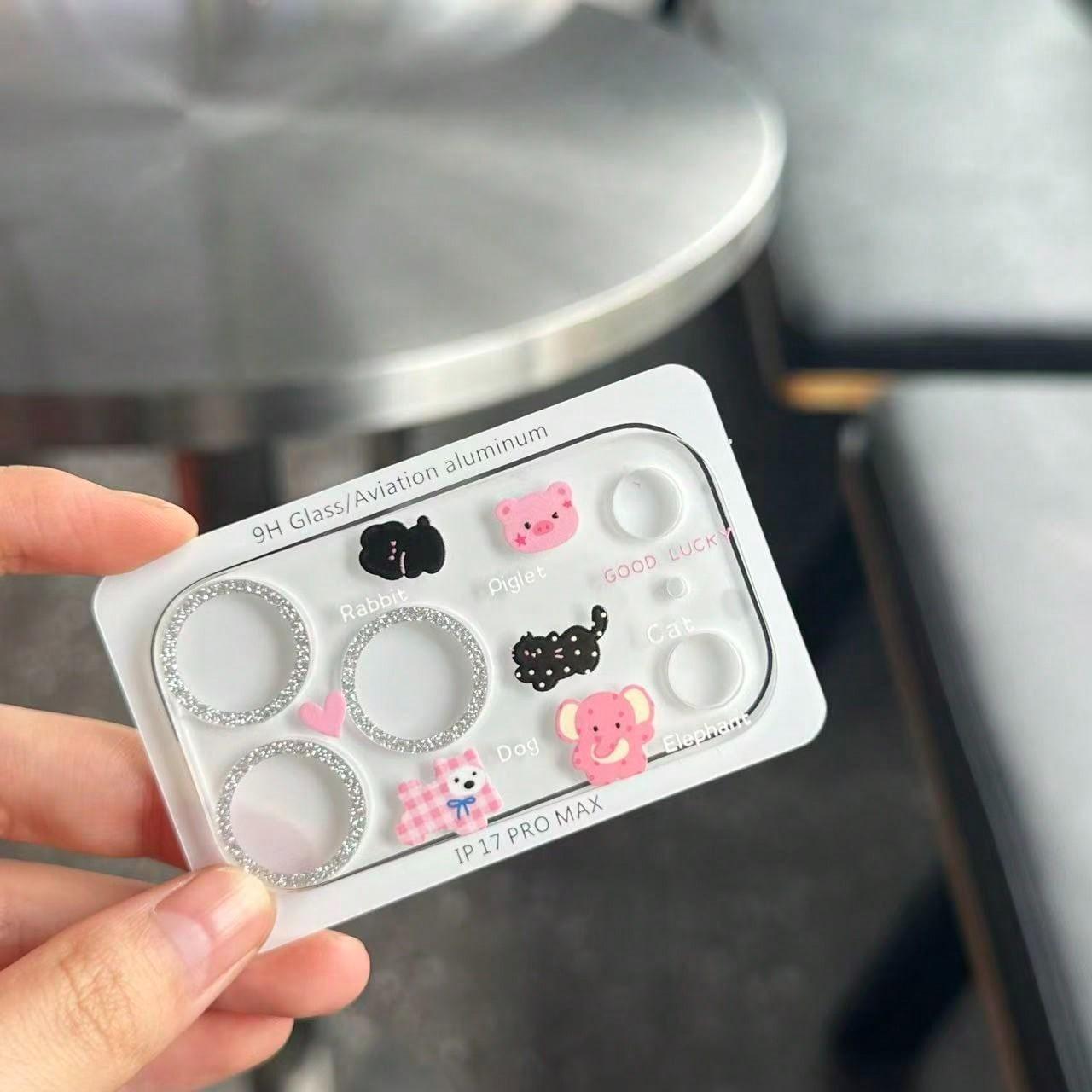 Cute Cartoon Pattern Camera Lens Protector Cover Perfect Fit for iPhone 17 Pro Max, Protective Anti-Dust Scratch Resistant HD Photography Smartphone Case Accessories