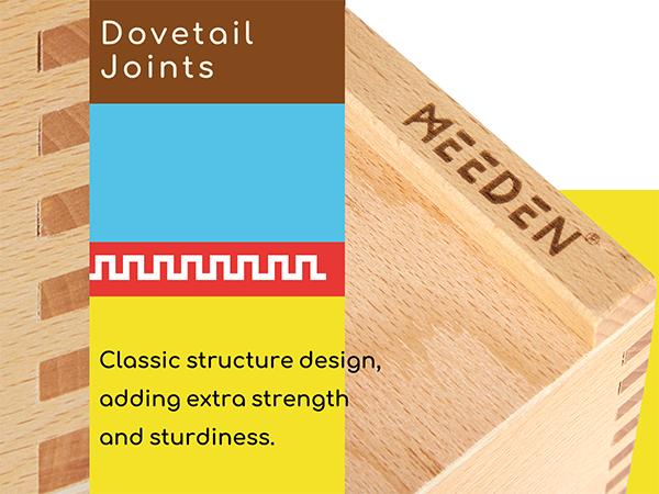 MEEDEN Art 6-Drawer Artist Supply Storage Box, Natural, Walnut, Dark Walnut,Gift