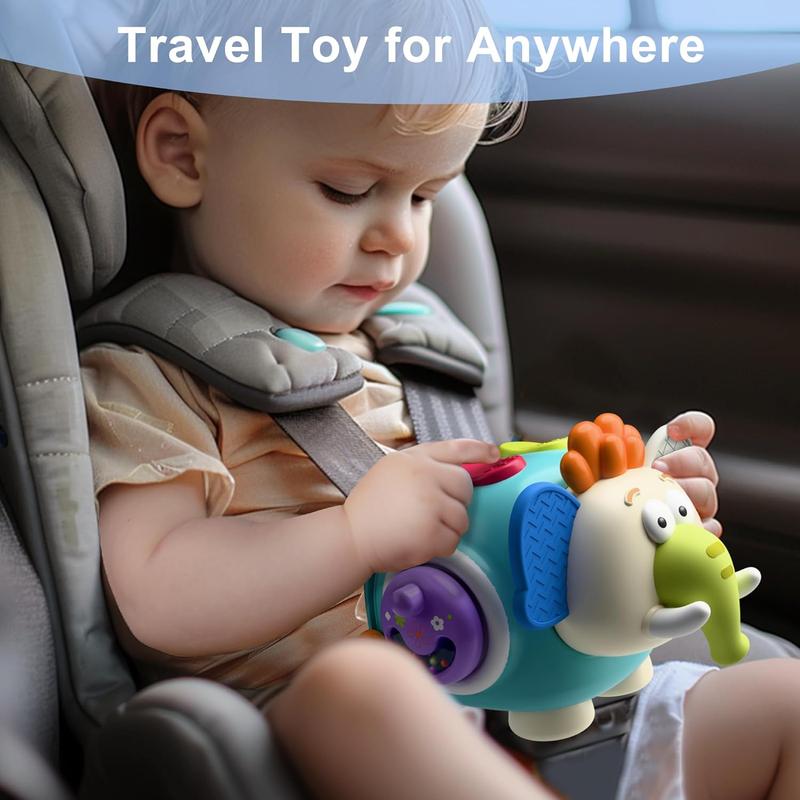 Elephant Baby Soothing Toy, Calms Emotions, Suitable for Babies over 3 Months, Car & Home Use, No Batteries Needed, Perfect Birthday Gift, Christmas Gift