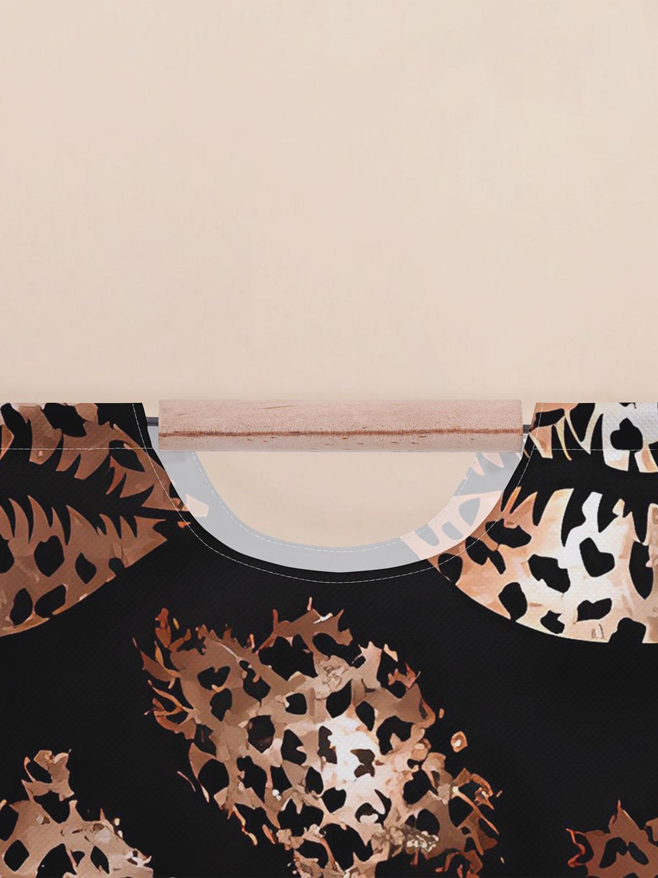 Lips Pattern Printed Open Storage Box, Foldable Laundry Basket with Handle, Home Bathroom Collapsible Clothes Organizer Bucket, Folding Laundry Basket