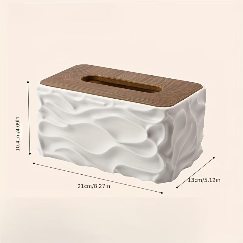 Modern Large Plastic Tissue Box, Space-Saving for Home