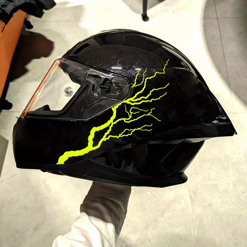 Creative Lightning Pattern Motorcycle Motorbike Fuel Tank Side Panel Stickers Sticker Decals, Covering Scratches, Suitable for Universal Waterproof and Sun Resistant Decorative Accessories on The Exterior of Vehicles, with Multiple Colors To Choose From