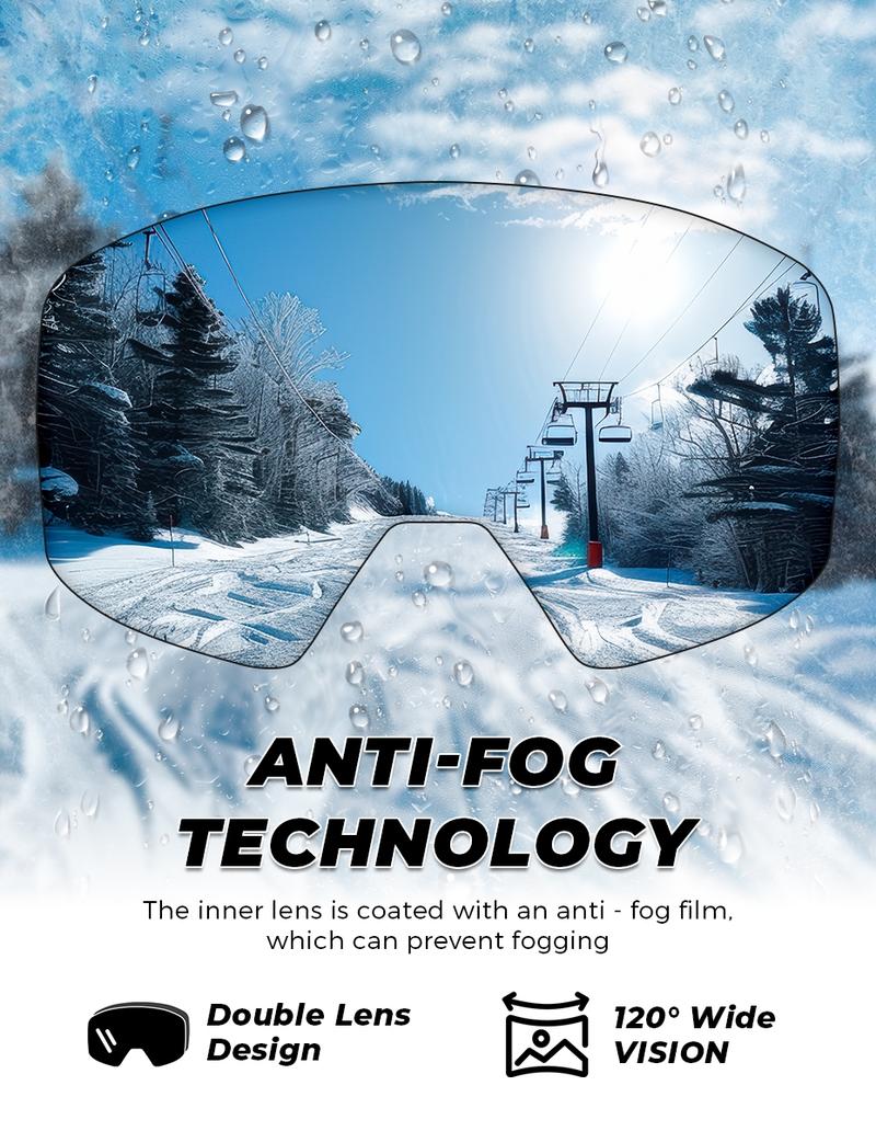 VICTGOAL Ski Goggles Double Layers Anti-fog UV400 Protection for Men, Women & Youth,Snowboarding Goggles Snowmobile Eyewear Outdoor Skiing Polarized Snow Lenses VICTGOAL Ski Goggles Double Layers Anti-fog UV400 Protection for Men, Women & Youth,Snowboarding Goggles Snowmobile Eyewear Outdoor Skiing Polarized Snow Lenses