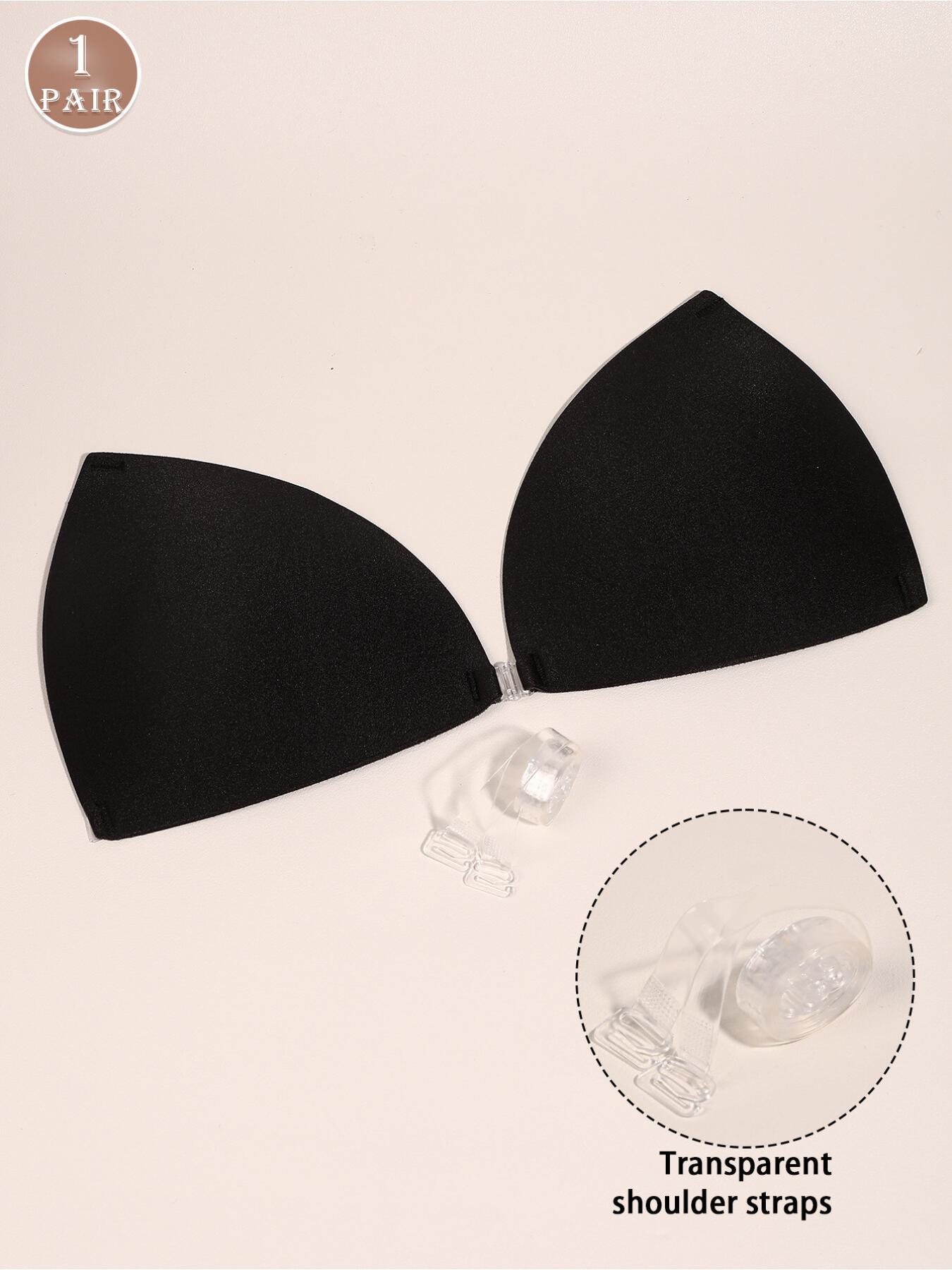 triangle bra sticker two kind of way to wear  detachable shoulder strap free switching extreme stealth and stable support two modes suitable for deep V, shoulder-exposed and daily wear