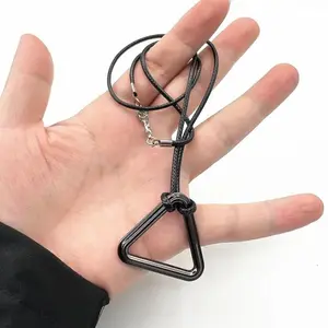 Anime Chainsaw Man Earrings Hungry Devil Makima Cosplay Black Ear Clips Denji Pochita Necklace Pendant Party Jewelry Accessories