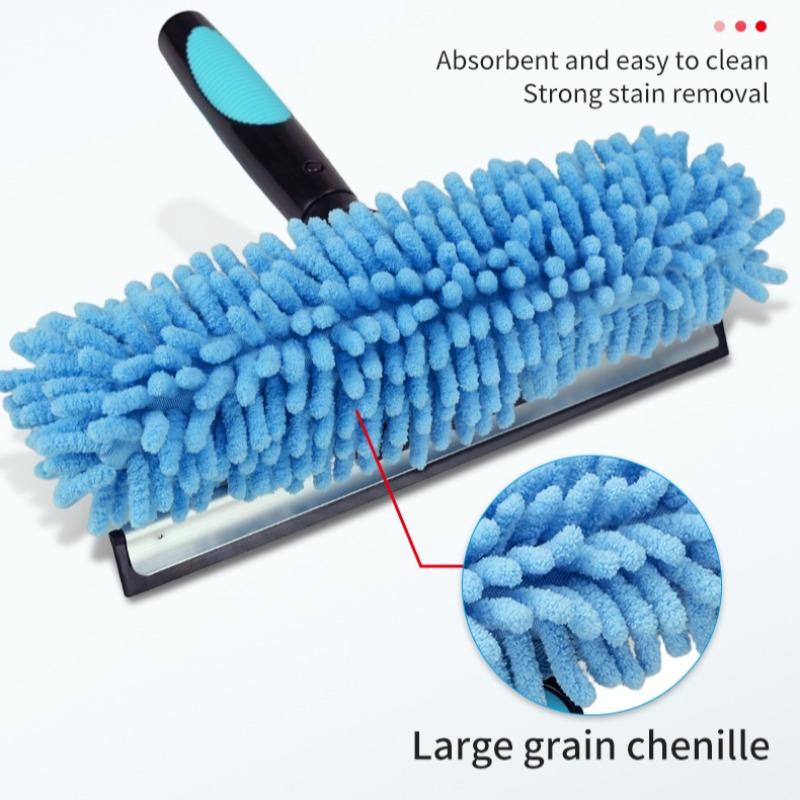 Two-In-One Glass Cleaning Brush, Efficient Window Cleaner Tool, Easy-To-Use Design, Perfect for Home & Office Use, Durable & Effective