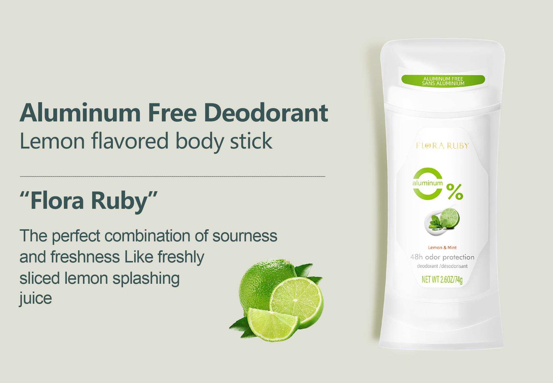 6pcs-Flora Ruby Aluminum Free Deodorant That Keeps You Fresh All Day